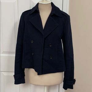 Excellent Condition Cotton Cropped Peacoat